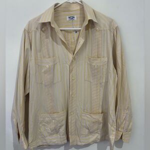 Hippolito Yellow Pleated Detail Dress Shirt